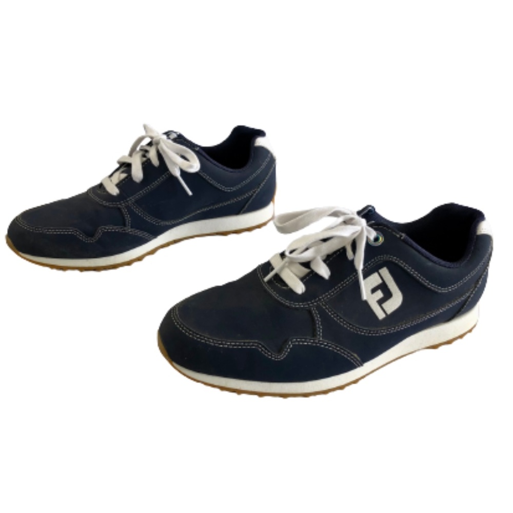 FootJoy Sport Retro Golf Shoes FJ Spikeless 92387 Navy Women's Sz 8W